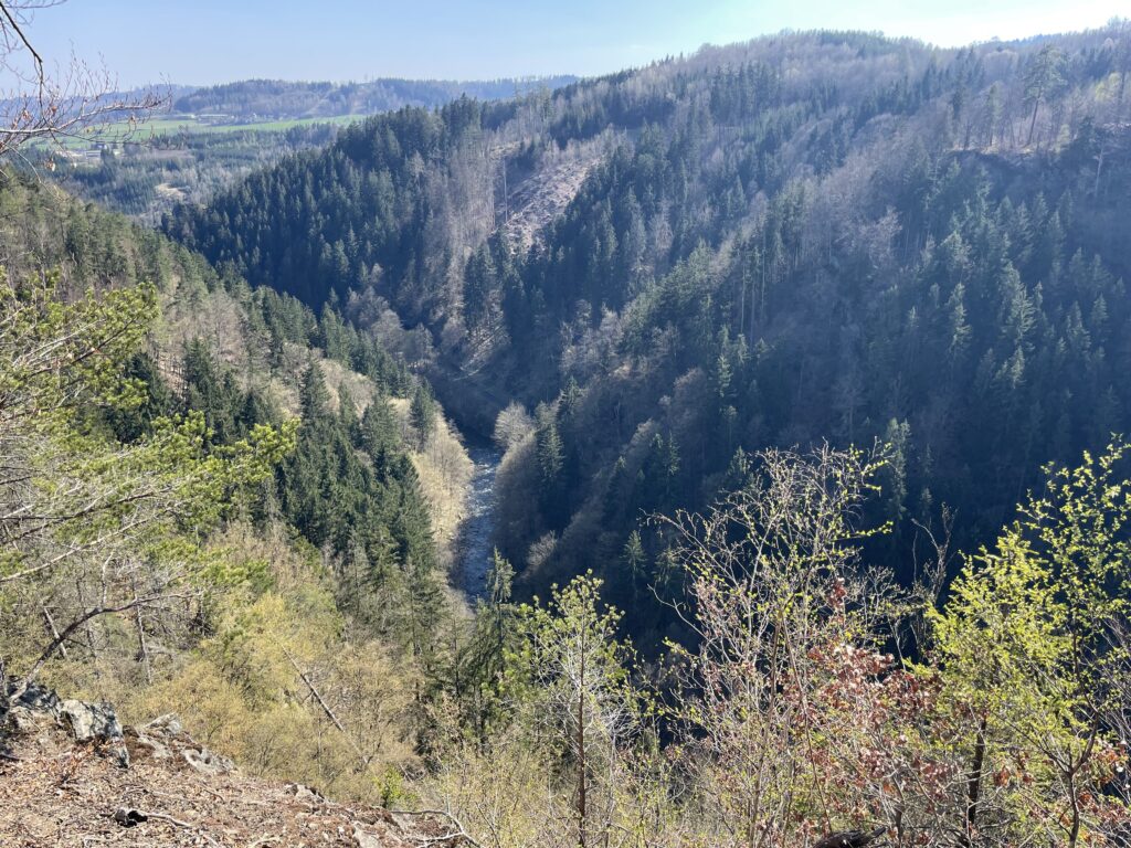 Vyhlídka U Bakala - výhled na Jizeru