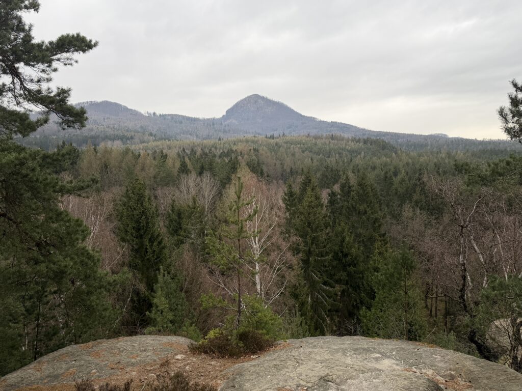 Jelení skok-výhled na Lužické hory