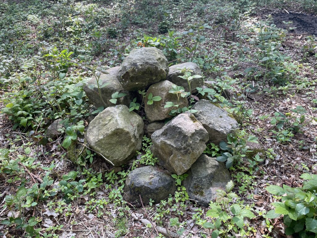 Kamenné koule u hradu Sion