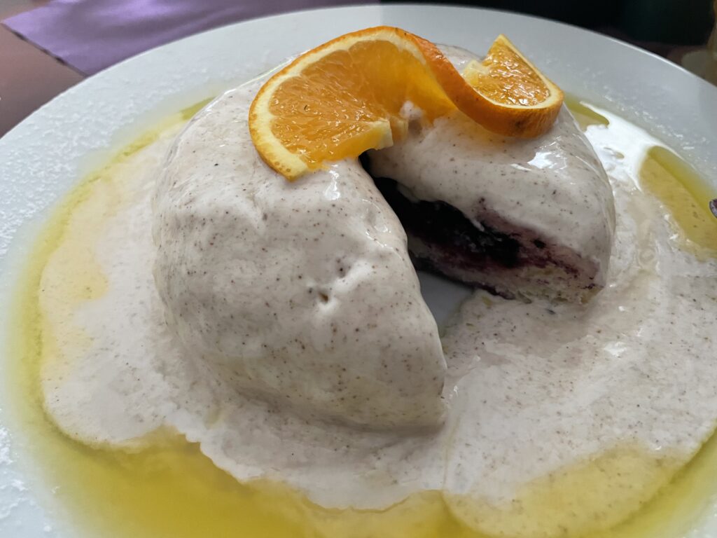 Bartůňkova útulna-borůvkový knedlík